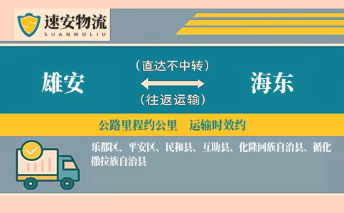 雄安到海东货运公司