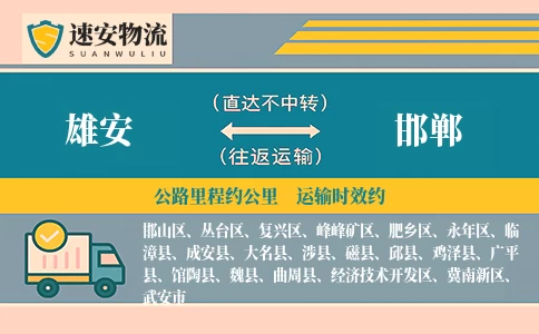 雄安到邯郸货运公司
