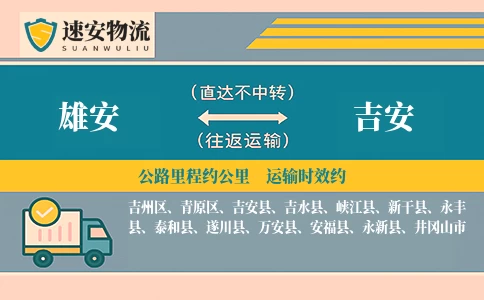 雄安到吉安货运公司
