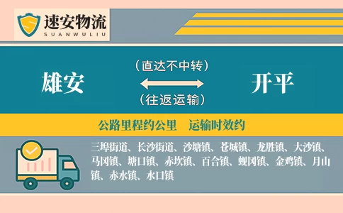 雄安到开平货运公司