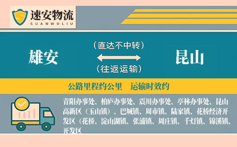 雄安到昆山货运公司