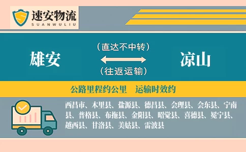 雄安到凉山货运公司