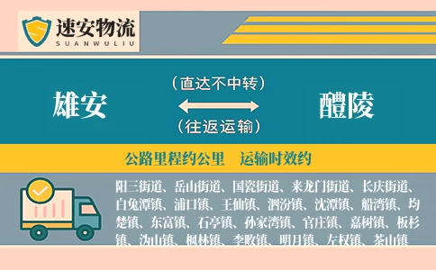 雄安到醴陵货运公司