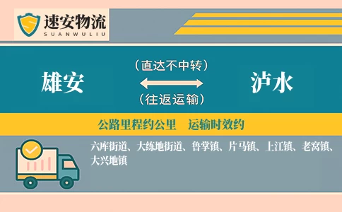 雄安到泸水物流公司