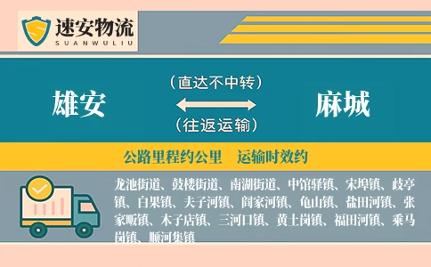 雄安到麻城货运公司