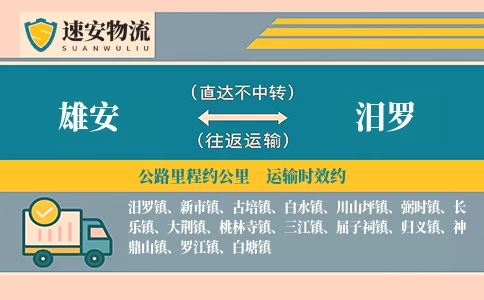 雄安到汨罗货运公司