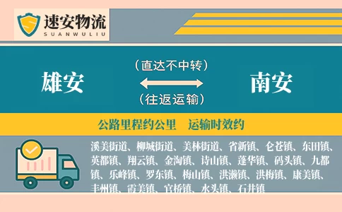 雄安到南安货运公司