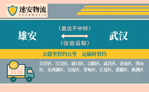 雄安到武汉货运公司