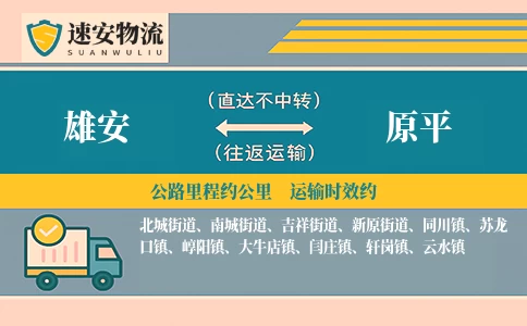 雄安到原平货运公司