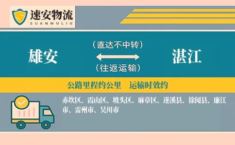 雄安到徐闻县物流公司