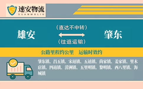 雄安到肇东货运公司