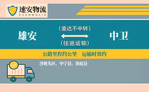 雄安到中卫物流公司