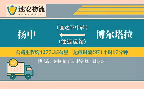 扬中到博尔塔拉货运公司