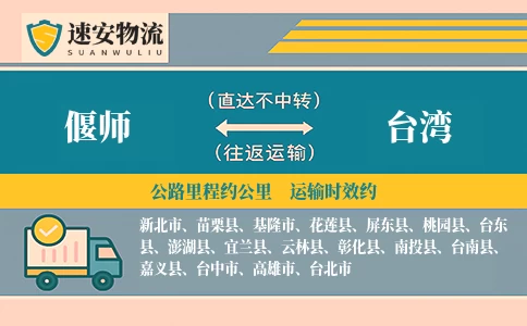 偃师到台湾货运公司