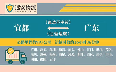 宜都到广东货运公司