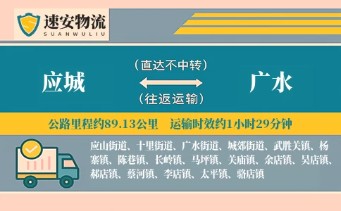 应城到广水货运公司