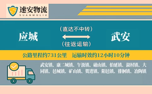 应城到武安货运公司