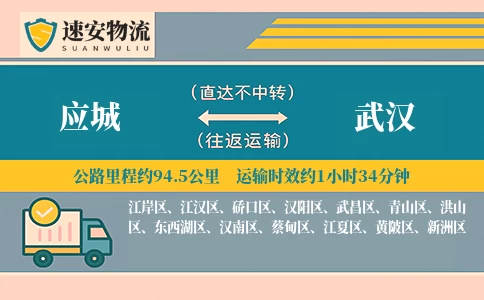 应城到武汉货运公司
