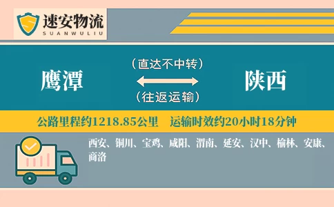 鹰潭到陕西货运公司