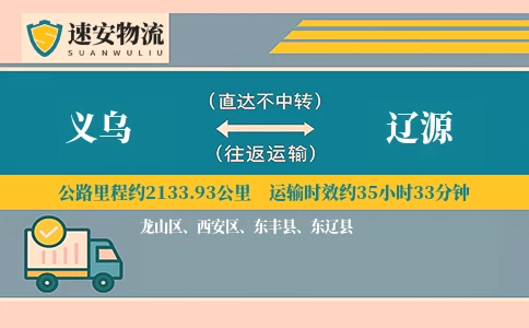 义乌到东丰县物流公司
