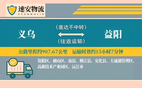 义乌到益阳货运公司