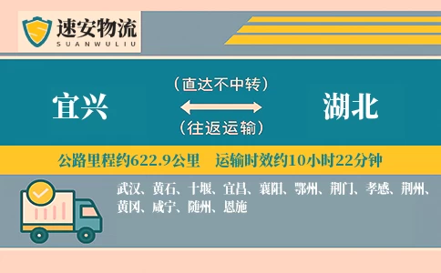 宜兴到湖北货运公司