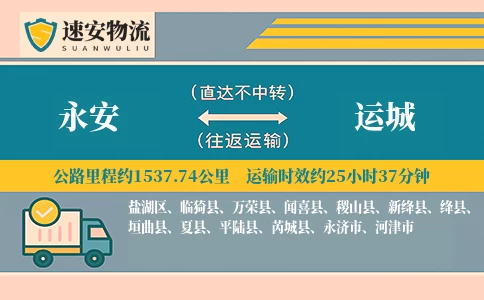 永安到运城货运公司
