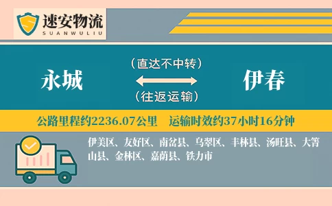 永城到伊春货运公司