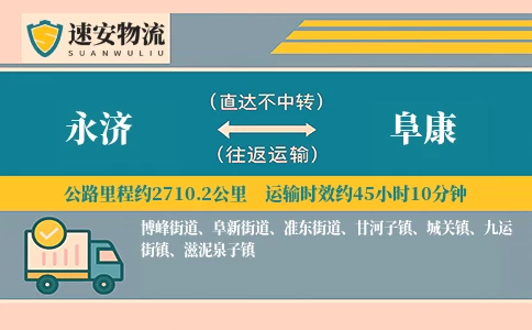永济到阜康货运公司