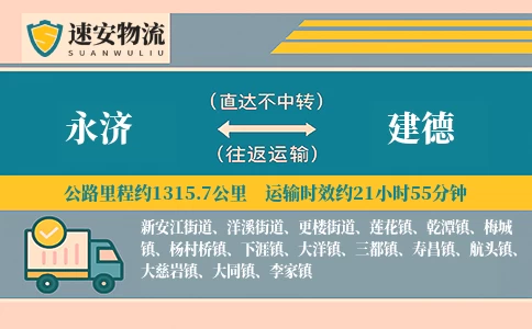 永济到建德货运公司