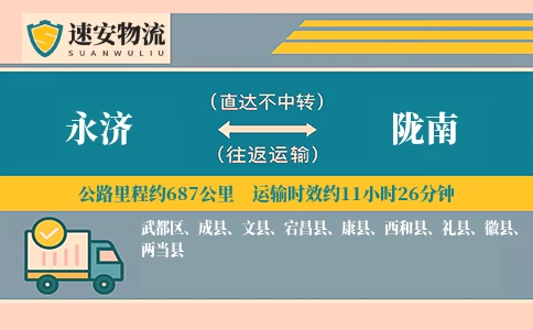 永济到陇南货运公司