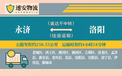 永济到洛阳货运公司