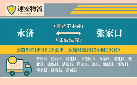 永济到张家口货运公司