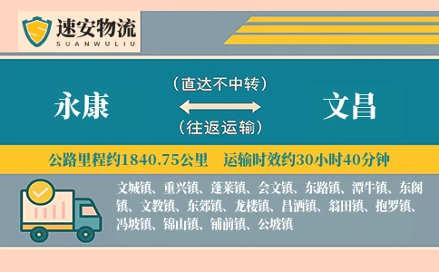 永康到文昌货运公司