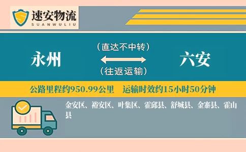 永州到六安货运公司