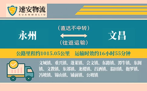 永州到文昌货运公司