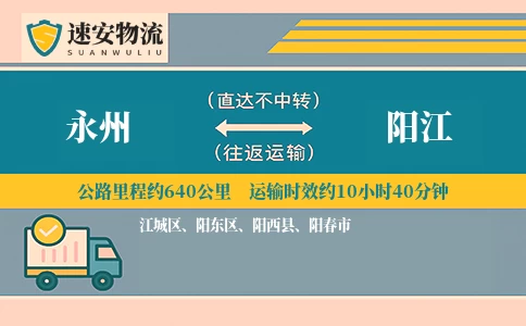 永州到阳江货运公司