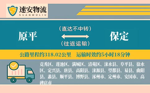 原平到保定货运公司
