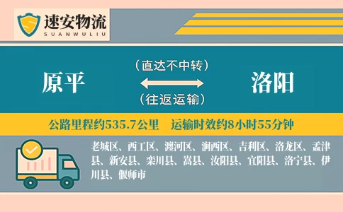 原平到洛阳货运公司