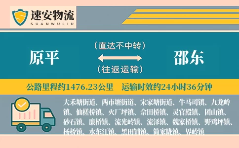 原平到邵东货运公司