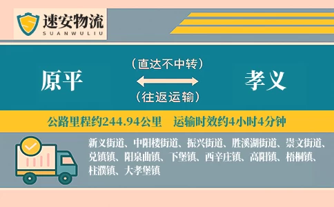 原平到孝义货运公司