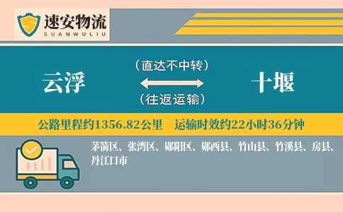 云浮到十堰货运公司