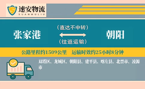 张家港到朝阳货运公司