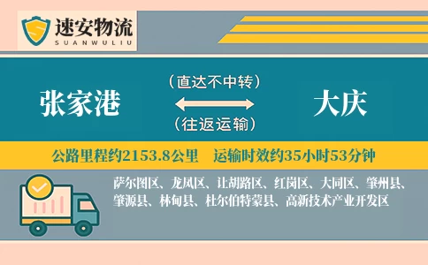 张家港到大庆货运公司