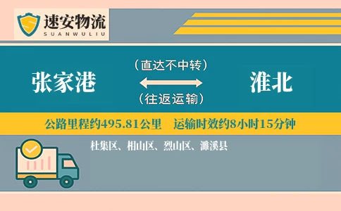 张家港到淮北货运公司