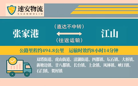 张家港到江山货运公司