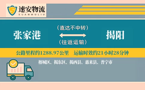 张家港到揭阳货运公司