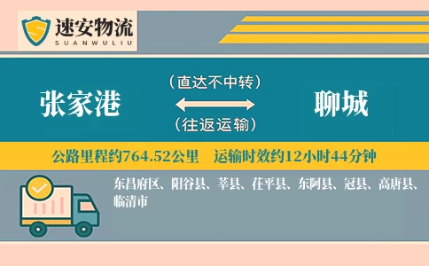 张家港到聊城货运公司