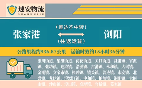 张家港到浏阳货运公司