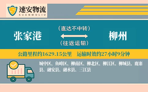 张家港到柳州货运公司